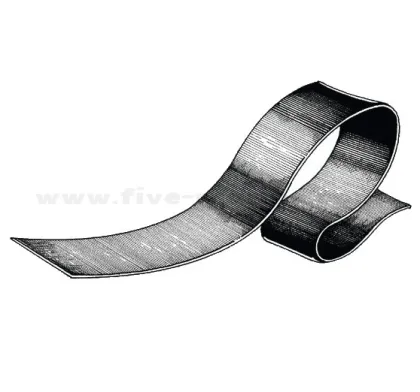 EPDM Rubber Strip – 60 x 2 mm, Black (Reinforcement Strip for Keel 