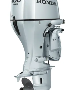 Honda BF100AK1 LRTU – 100HP 4-Stroke Outboard Engine (Long Shaft, Electric Start & Tilt, Remote Steering)