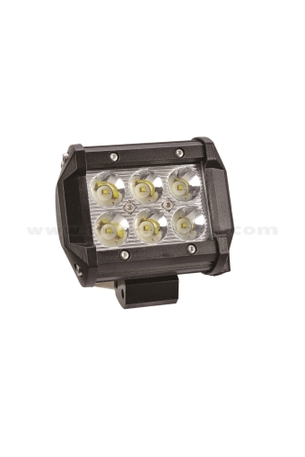 LED фар 6х3W - Inox