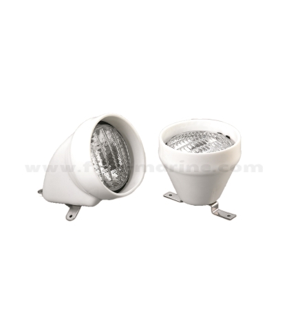 Фар, бял, 90°, PVC, 12V/35W