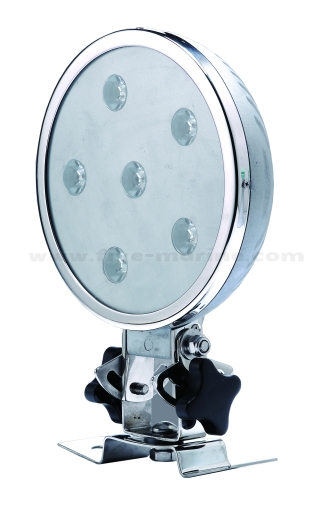 Водоустойчив фар със стойка, LED - Ø103 мм, 6 x 3W