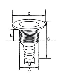Проходник с невъзвратен клапан Ø25 мм