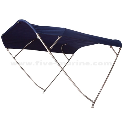 Тента SHADE MASTER, четирираменна, AISI 316, сгъваема, Ø25 мм, 140 см - синя