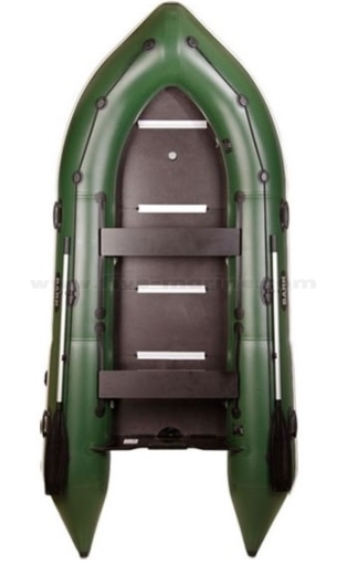 Inflatable boat BARK BN-390S, six-man, pointed-nose motorboat, inflatable keel and rigid floor