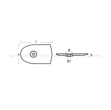 Цинков анод YAMAHA - 01118 