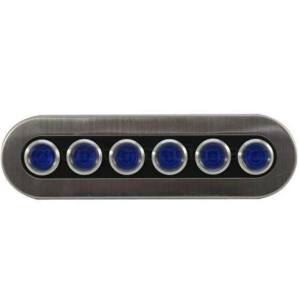 Waterproof stainless steel LED electric panel , 6 switches
