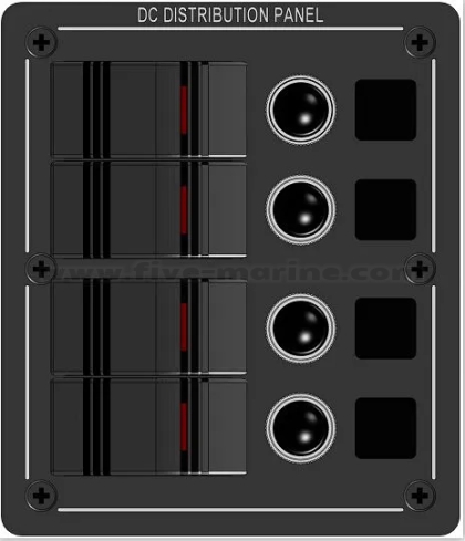 Waterproof IP67 ROCKER Switch panel - 4 switches