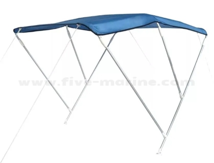 Awning 3 Arms Suitable for Boat, aluminium, blue