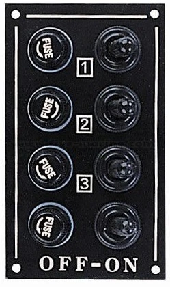 Waterproof 4-Gang Marine Switch Panel