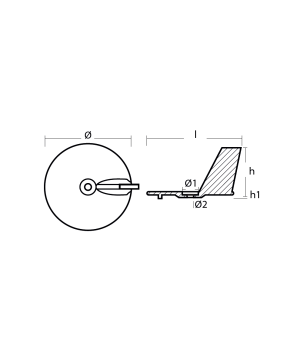 Цинков анод YAMAHA - 01130 