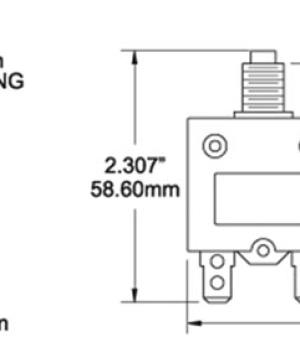 Push-Button Circuit Breaker with Manual Reset