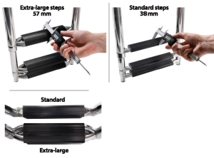 BIG Telescopic ladder for platform 4 steps